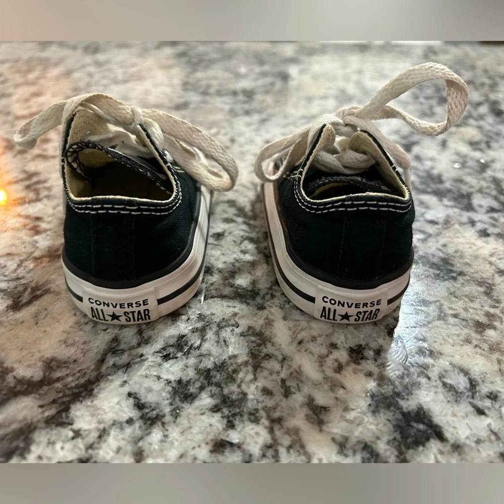 Black Toddler Converse Sneakers Shoe